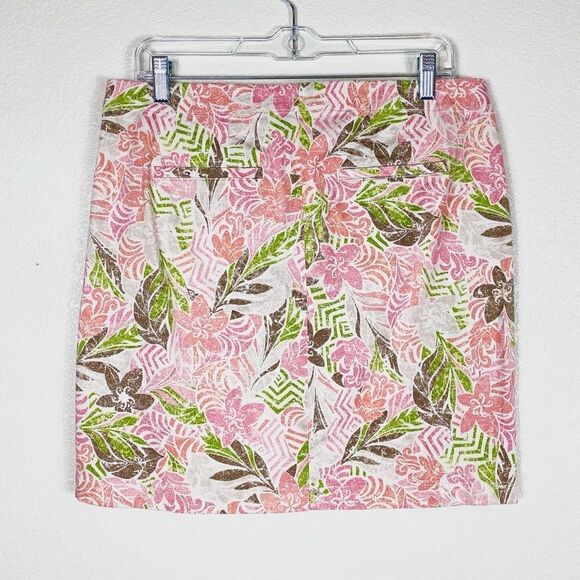 J. Jill Live-in Chino Bright Floral Mini Skirt - Picture 3 of 6